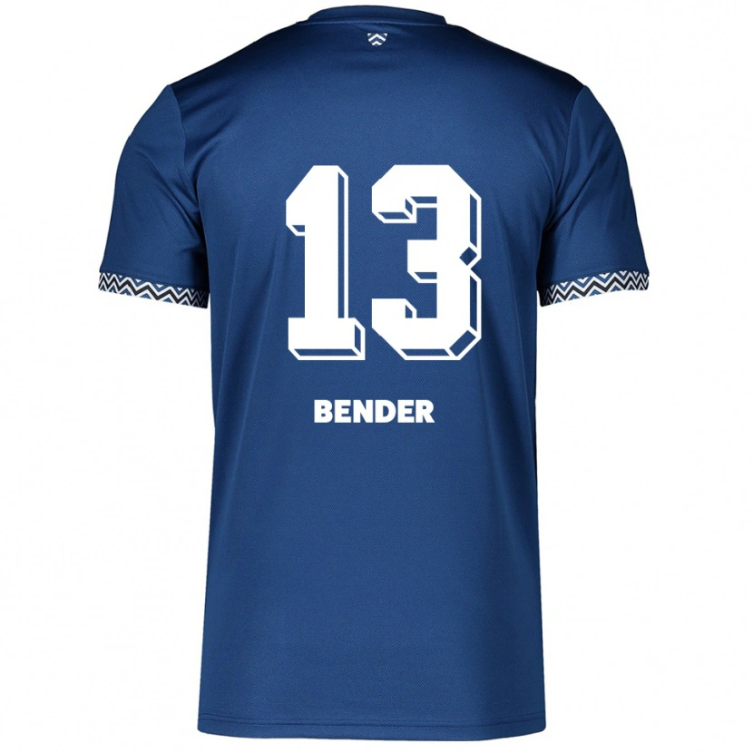 Danxen Dames Grit Bender #13 Marine Wit Thuisshirt Thuistenue 2025/26 T-Shirt