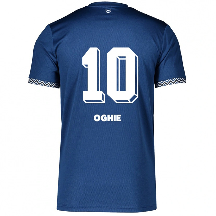 Danxen Dames Joshua Oghie #10 Marine Wit Thuisshirt Thuistenue 2025/26 T-Shirt