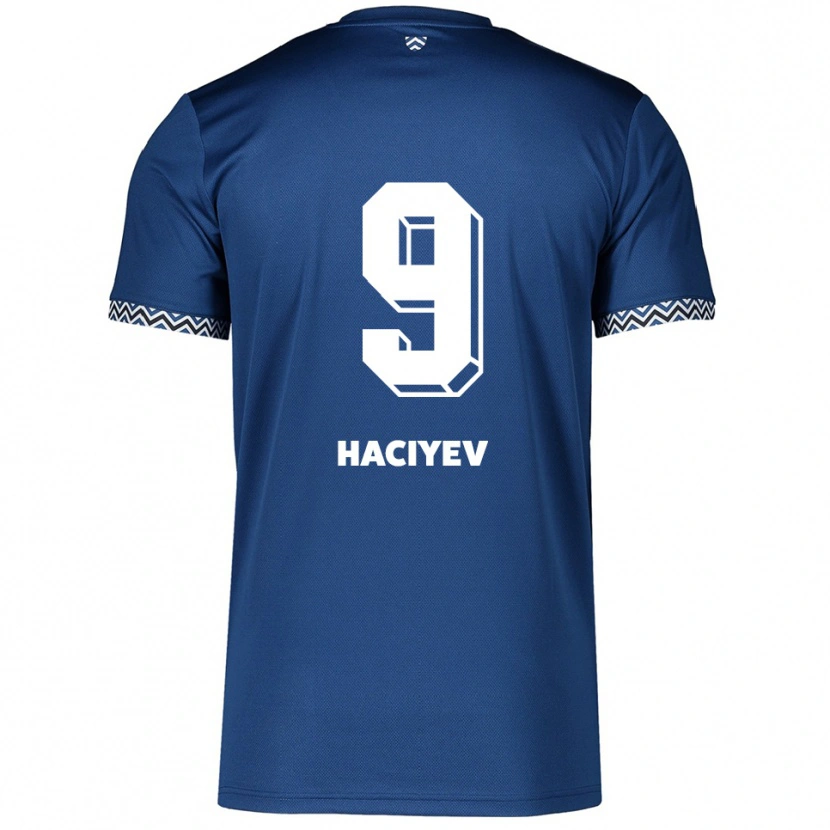 Danxen Dames Ceyhun Haciyev #9 Marine Wit Thuisshirt Thuistenue 2025/26 T-Shirt