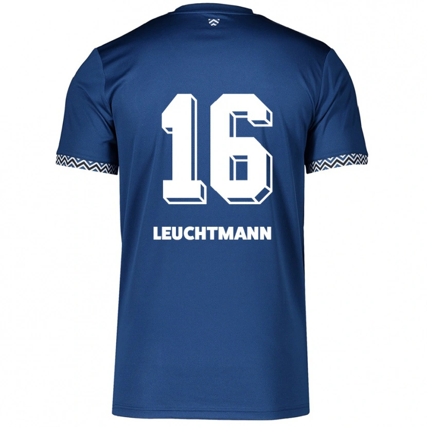 Danxen Dames Jana Leuchtmann #16 Marine Wit Thuisshirt Thuistenue 2025/26 T-Shirt
