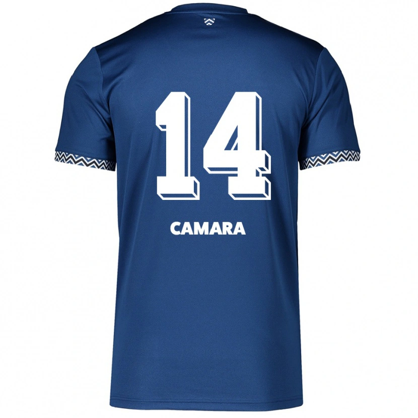 Danxen Dames Fode Camara #14 Marine Wit Thuisshirt Thuistenue 2025/26 T-Shirt
