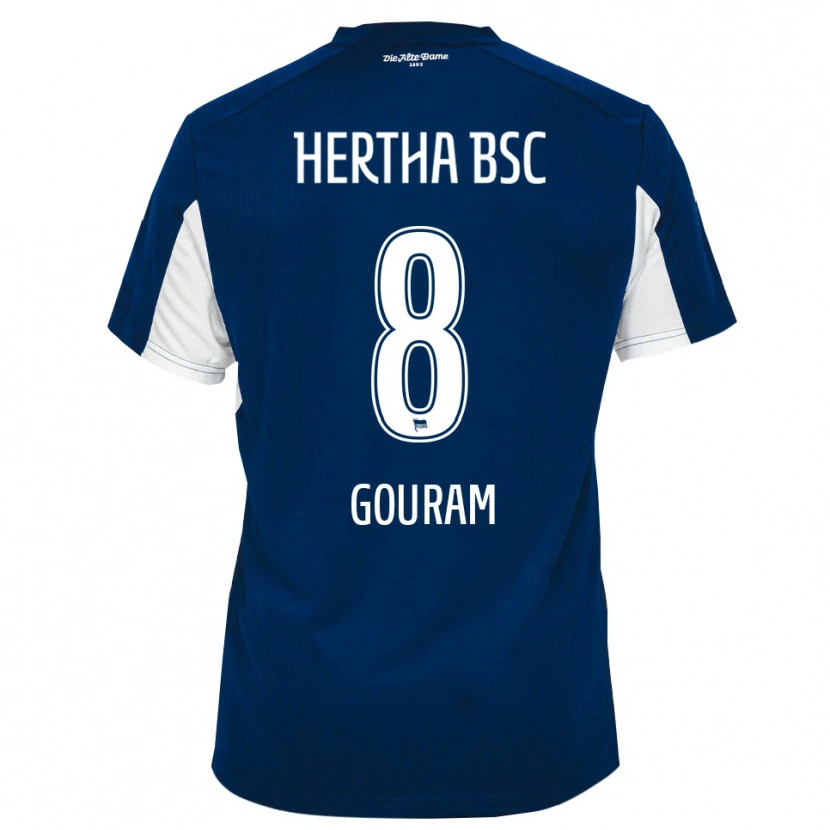 Danxen Dames Soufian Gouram #8 Wit Blauw Thuisshirt Thuistenue 2025/26 T-Shirt