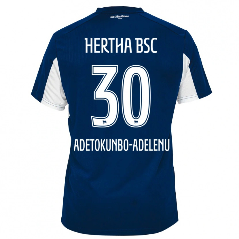 Danxen Dames Oluwajimi Adetokunbo-Adelenu #30 Wit Blauw Thuisshirt Thuistenue 2025/26 T-Shirt