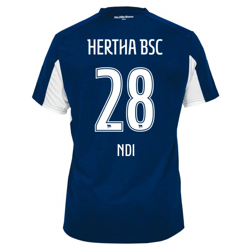 Danxen Dames Jelani Ndi #28 Wit Blauw Thuisshirt Thuistenue 2025/26 T-Shirt