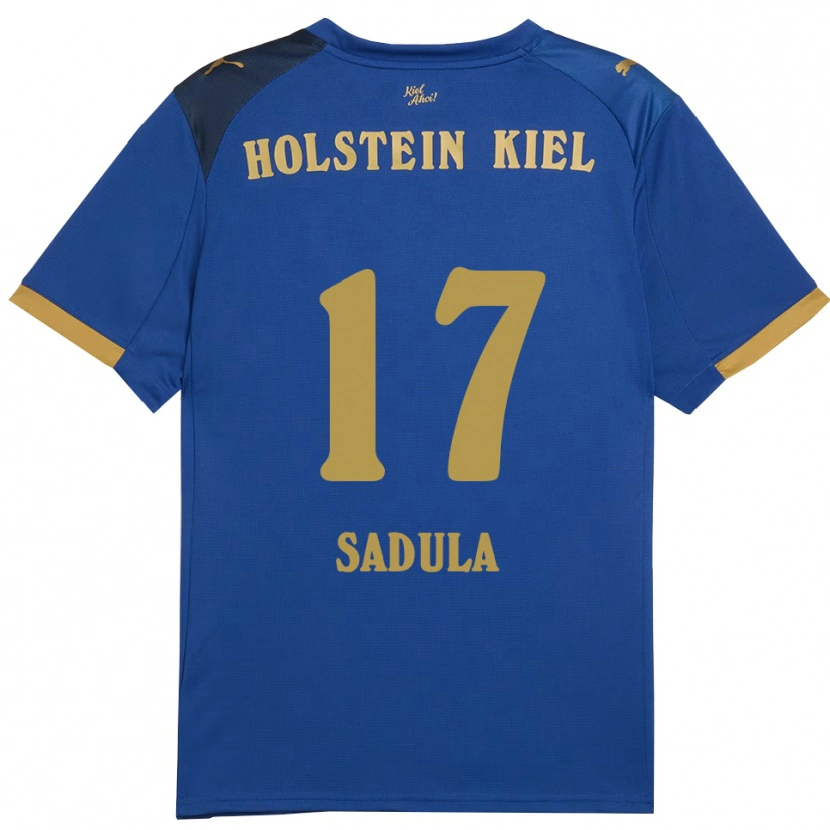 Danxen Dames Orhun Sadula #17 Blauw Goud Thuisshirt Thuistenue 2025/26 T-Shirt