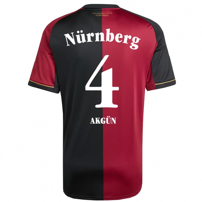 Danxen Dames Esad Akgün #4 Bordeauxzwart Thuisshirt Thuistenue 2025/26 T-Shirt