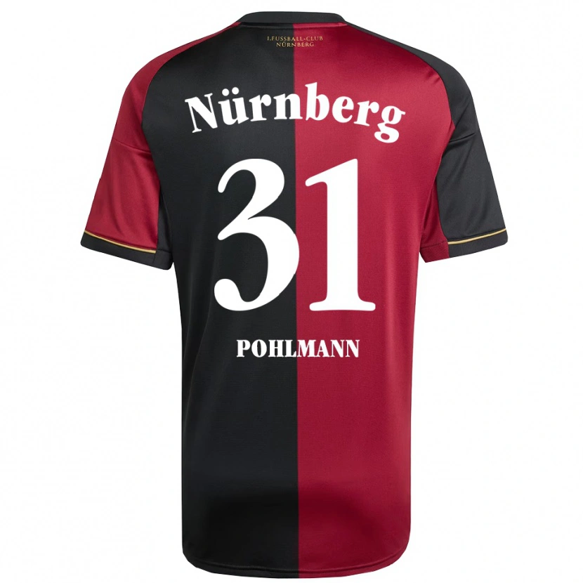 Danxen Dames Lennart Pohlmann #31 Bordeauxzwart Thuisshirt Thuistenue 2025/26 T-Shirt