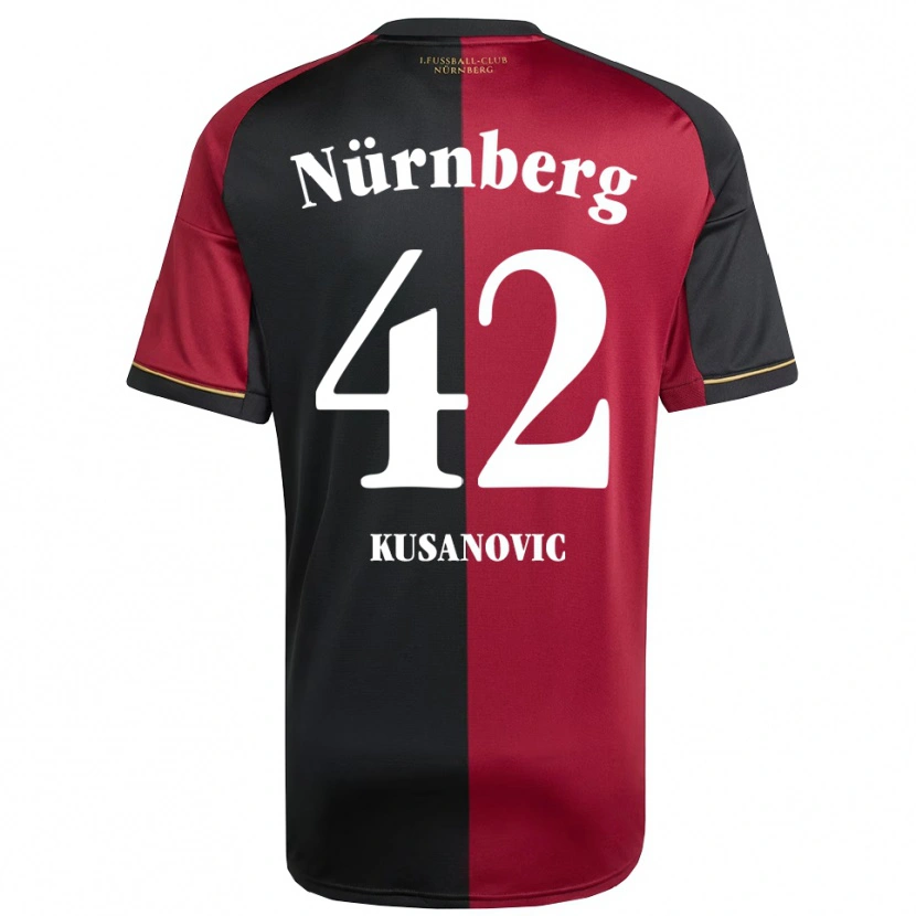 Danxen Dames Tino Kusanovic #42 Bordeauxzwart Thuisshirt Thuistenue 2025/26 T-Shirt