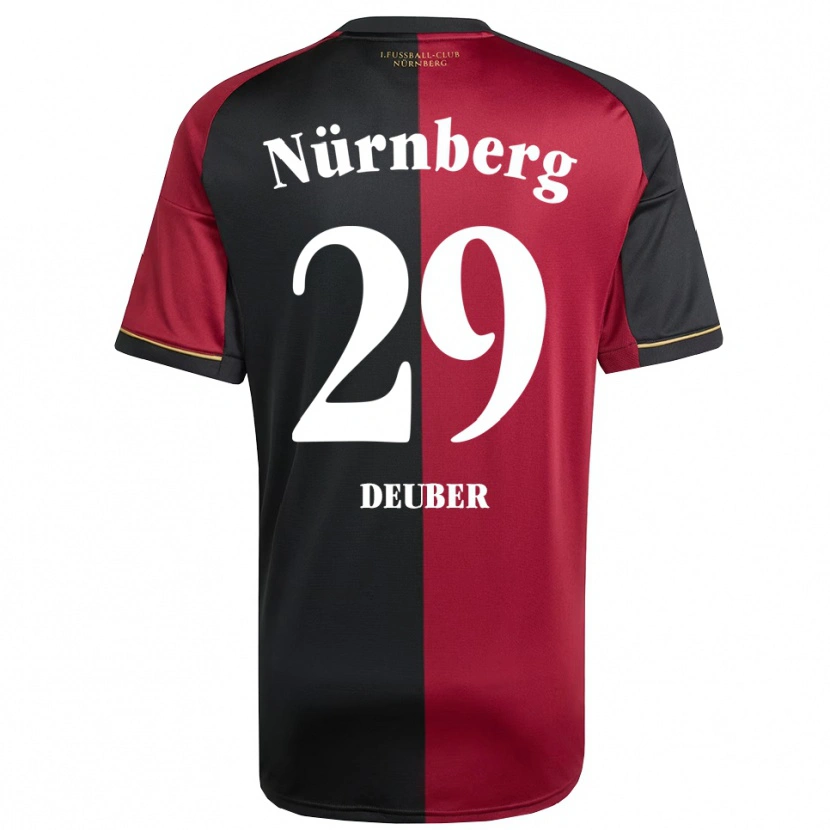 Danxen Dames Hanna Deuber #29 Bordeauxzwart Thuisshirt Thuistenue 2025/26 T-Shirt