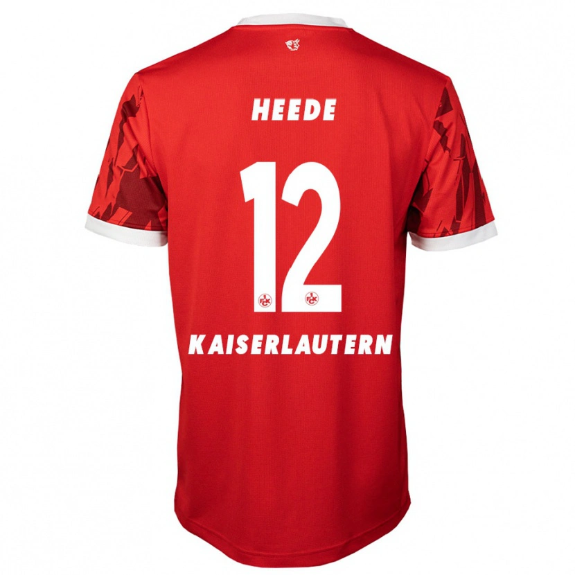 Danxen Dames Jannis Heede #12 Rood Wit Thuisshirt Thuistenue 2025/26 T-Shirt