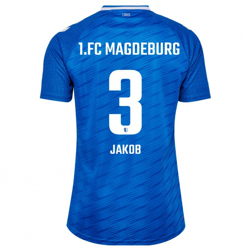 Danxen Dames Henrik Jakob #3 Blauw Wit Thuisshirt Thuistenue 2025/26 T-Shirt