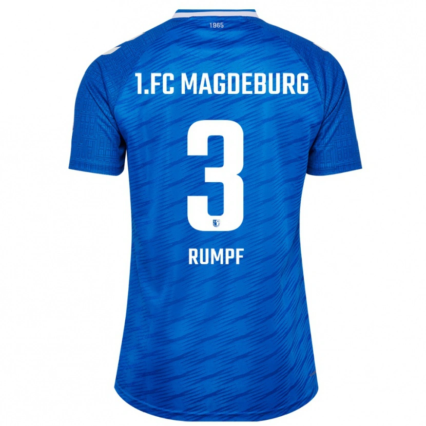 Danxen Dames Mathilda Rumpf #3 Blauw Wit Thuisshirt Thuistenue 2025/26 T-Shirt