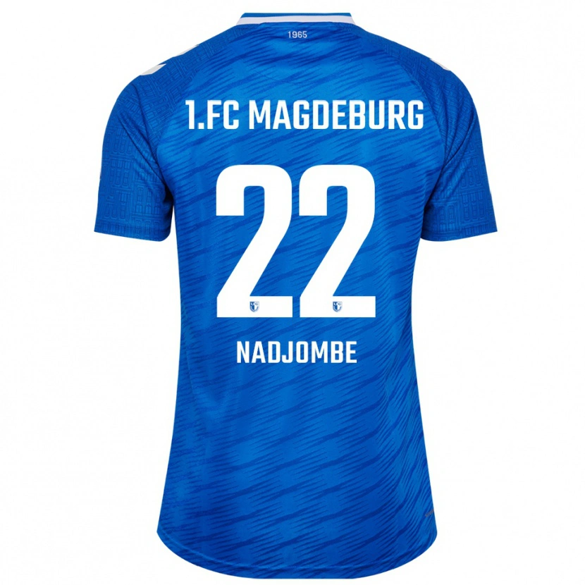 Danxen Dames Pierre Nadjombe #22 Blauw Wit Thuisshirt Thuistenue 2025/26 T-Shirt