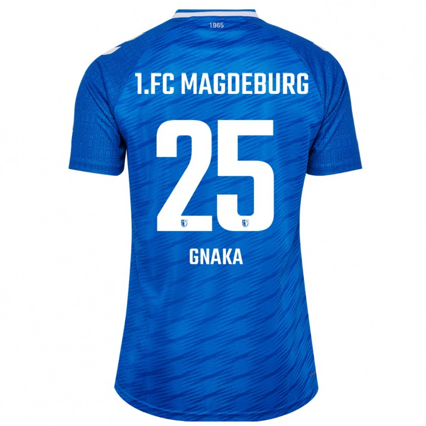 Danxen Dames Silas Gnaka #25 Blauw Wit Thuisshirt Thuistenue 2025/26 T-Shirt