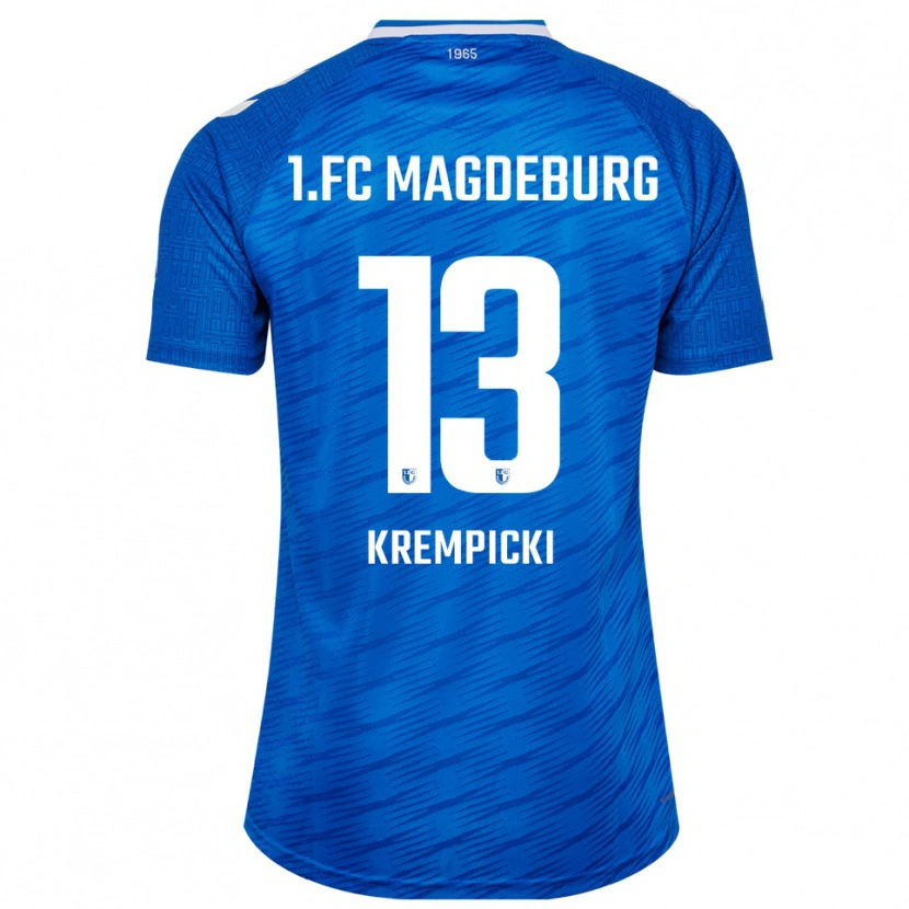 Danxen Dames Connor Krempicki #13 Blauw Wit Thuisshirt Thuistenue 2025/26 T-Shirt