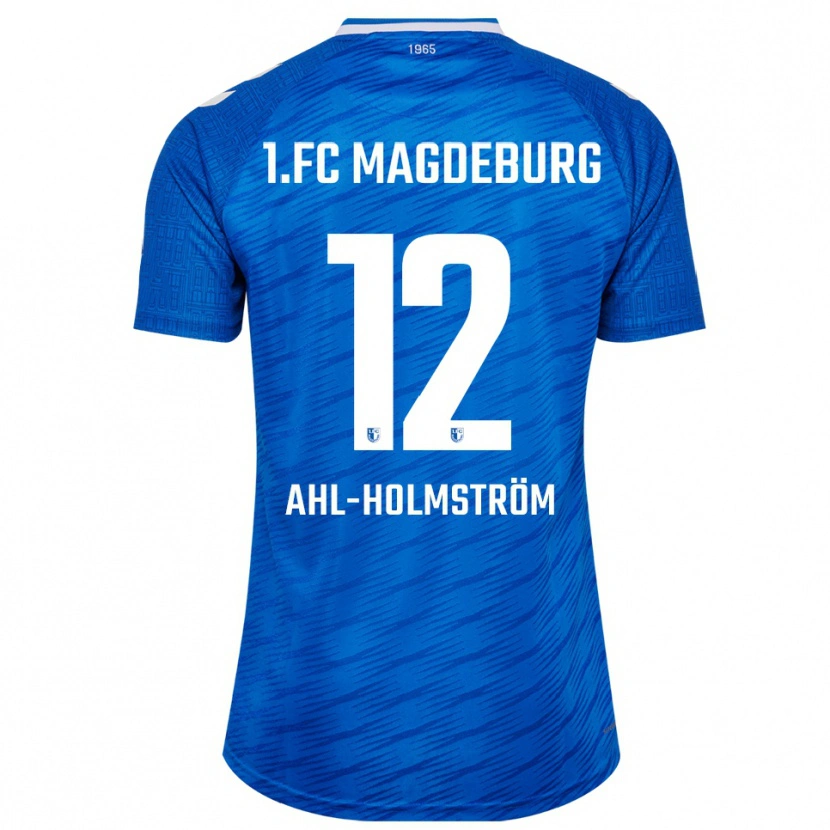 Danxen Dames Alexander Ahl-Holmström #12 Blauw Wit Thuisshirt Thuistenue 2025/26 T-Shirt