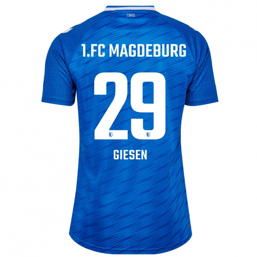Danxen Dames Tim Giesen #29 Blauw Wit Thuisshirt Thuistenue 2025/26 T-Shirt