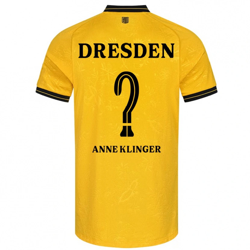 Danxen Dames Jo Anne Klinger #0 Geel Zwart Thuisshirt Thuistenue 2025/26 T-Shirt