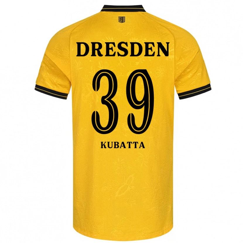 Danxen Dames David Kubatta #39 Geel Zwart Thuisshirt Thuistenue 2025/26 T-Shirt