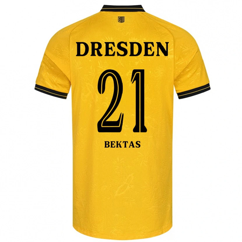 Danxen Dames Tünay Bektas #21 Geel Zwart Thuisshirt Thuistenue 2025/26 T-Shirt