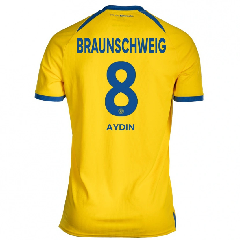 Danxen Dames Mehmet Aydin #8 Geel Blauw Thuisshirt Thuistenue 2025/26 T-Shirt
