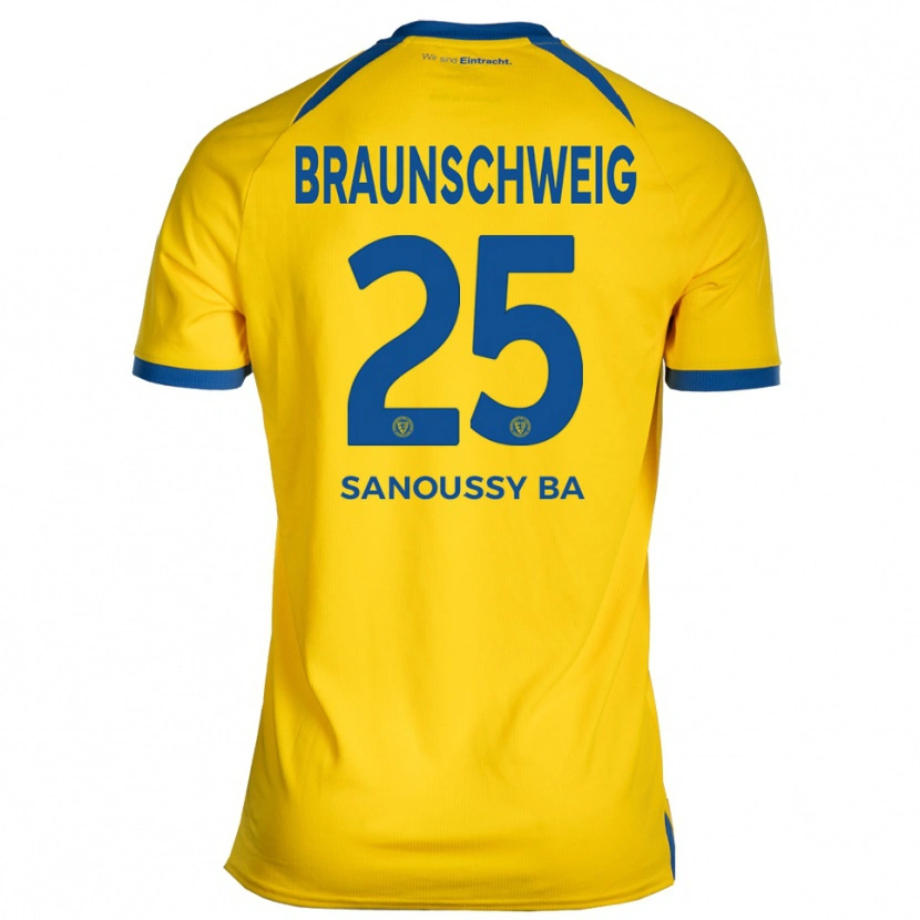 Danxen Dames Sanoussy Ba #25 Geel Blauw Thuisshirt Thuistenue 2025/26 T-Shirt