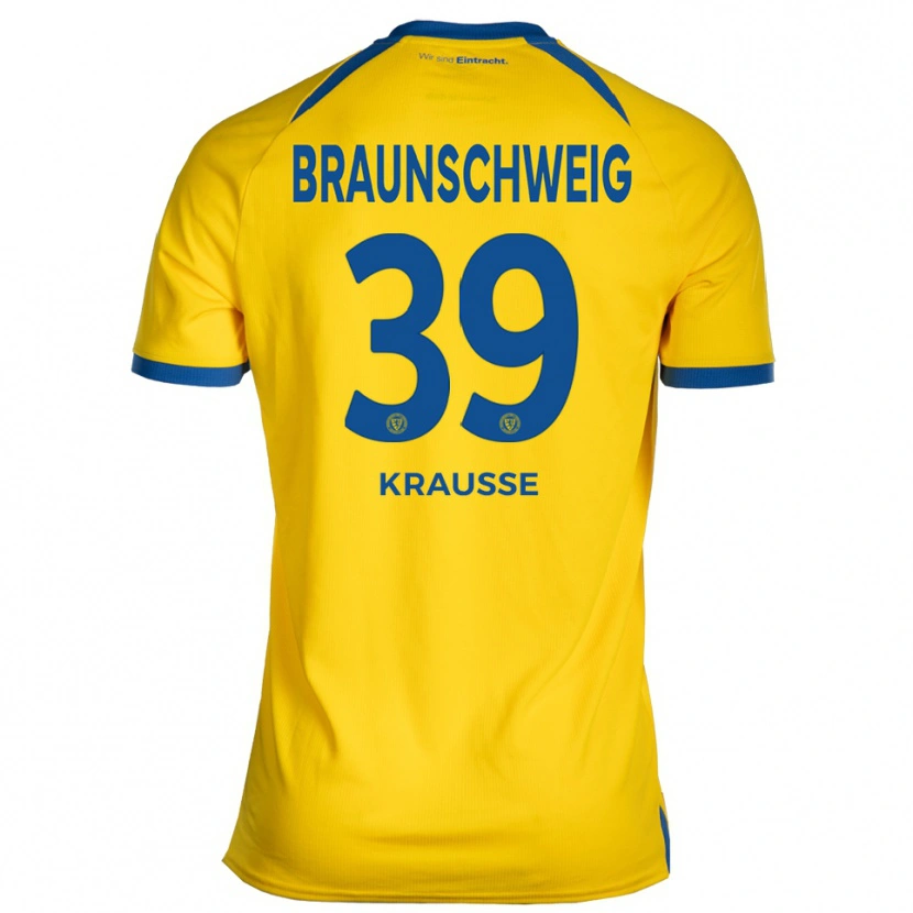 Danxen Dames Robin Krauße #39 Geel Blauw Thuisshirt Thuistenue 2025/26 T-Shirt