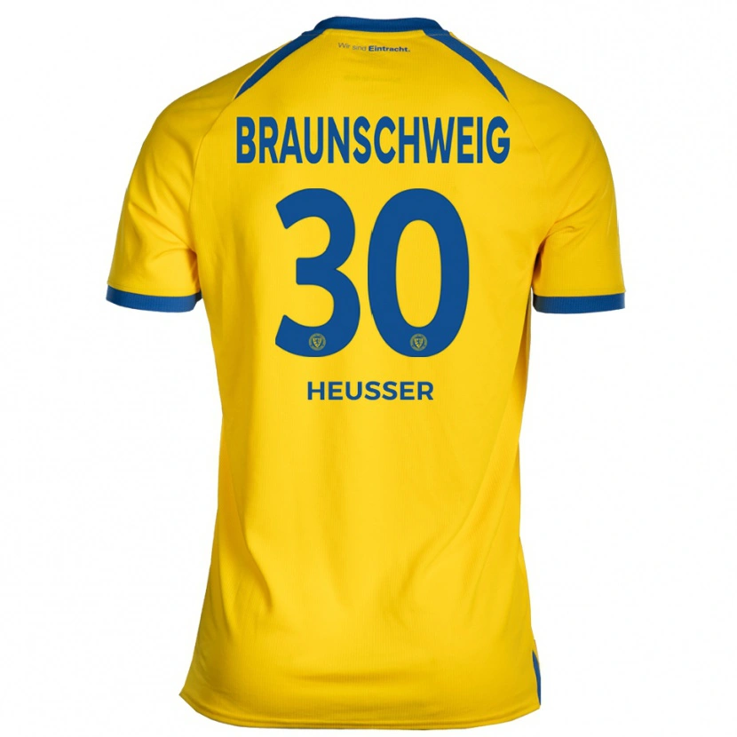 Danxen Dames Robin Heußer #30 Geel Blauw Thuisshirt Thuistenue 2025/26 T-Shirt