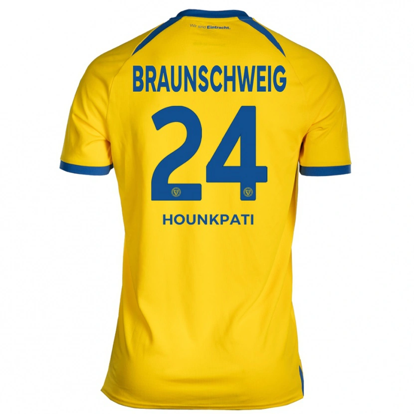 Danxen Dames Marvin Hounkpati #24 Geel Blauw Thuisshirt Thuistenue 2025/26 T-Shirt
