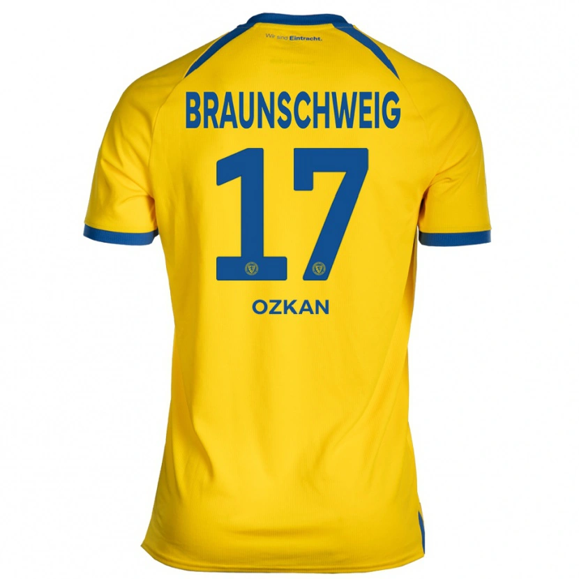 Danxen Dames Yasin Ozkan #17 Geel Blauw Thuisshirt Thuistenue 2025/26 T-Shirt