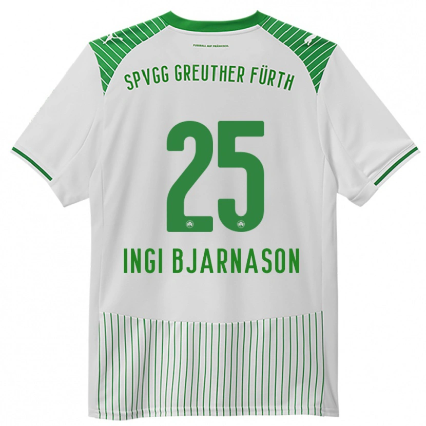 Danxen Dames Brynjar Ingi Bjarnason #25 Wit Groen Thuisshirt Thuistenue 2025/26 T-Shirt