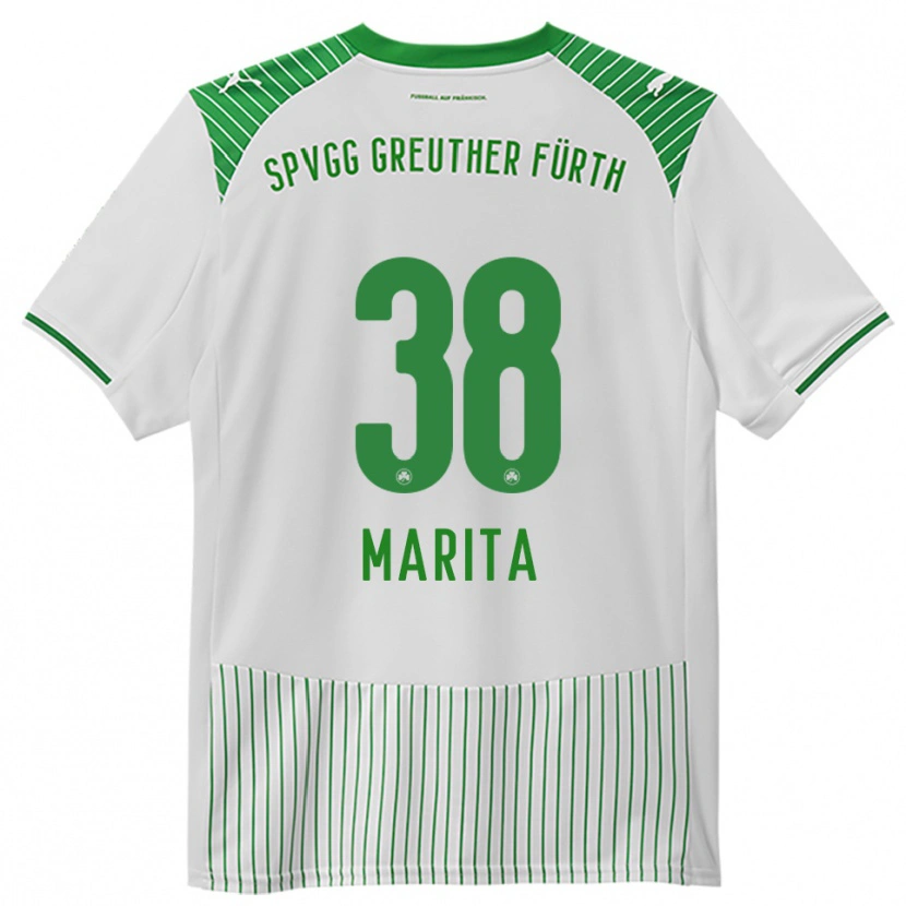 Danxen Dames Raul Marita #38 Wit Groen Thuisshirt Thuistenue 2025/26 T-Shirt