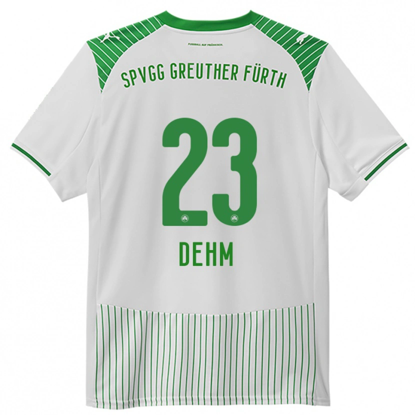 Danxen Dames Jannik Dehm #23 Wit Groen Thuisshirt Thuistenue 2025/26 T-Shirt