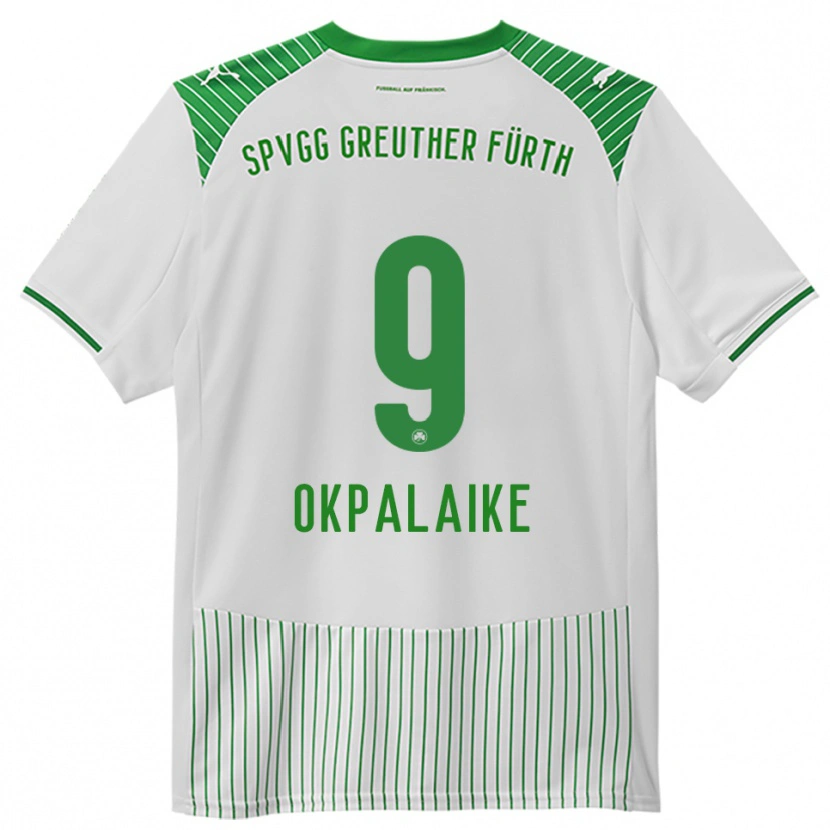 Danxen Dames Joshua Okpalaike #9 Wit Groen Thuisshirt Thuistenue 2025/26 T-Shirt