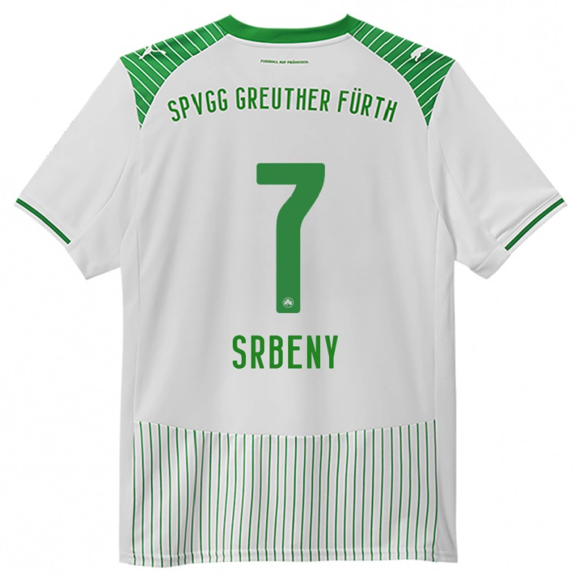 Danxen Dames Dennis Srbeny #7 Wit Groen Thuisshirt Thuistenue 2025/26 T-Shirt