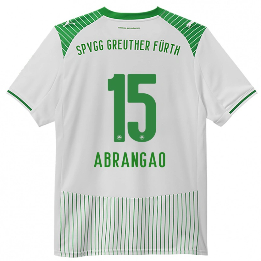Danxen Dames David Abrangao #15 Wit Groen Thuisshirt Thuistenue 2025/26 T-Shirt