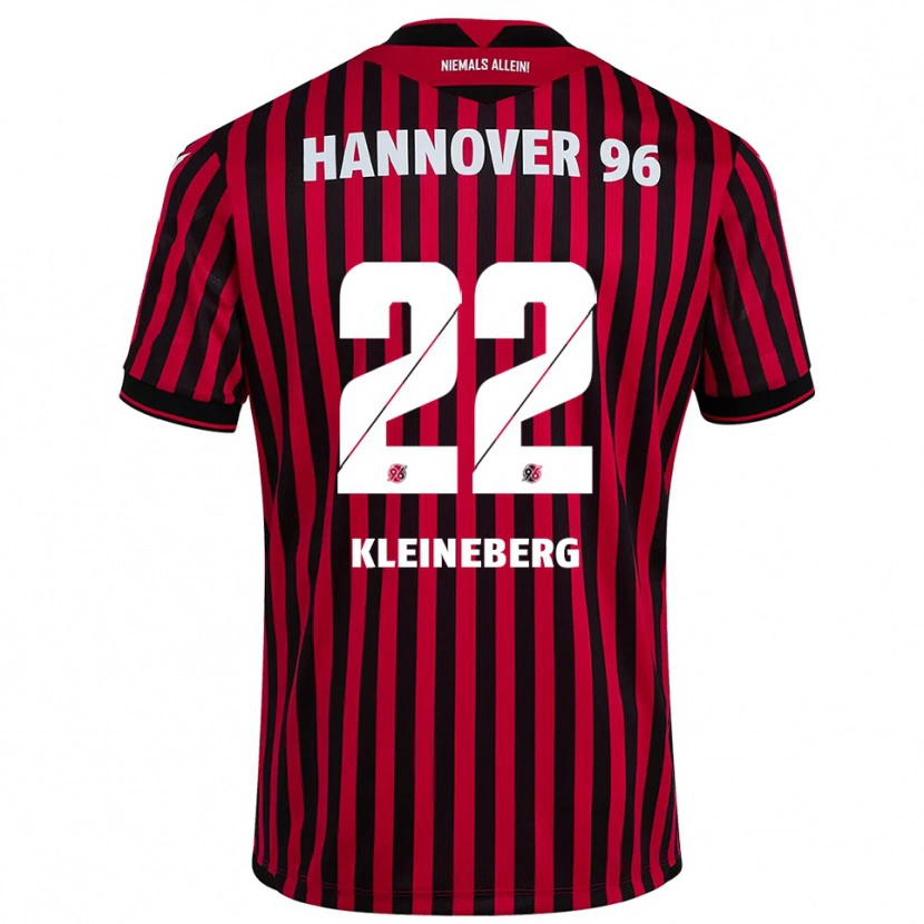 Danxen Dames Philip Kleineberg #22 Rood Zwart Thuisshirt Thuistenue 2025/26 T-Shirt