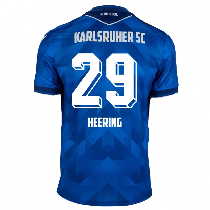 Danxen Dames Simon Heering #29 Blauw Wit Thuisshirt Thuistenue 2025/26 T-Shirt