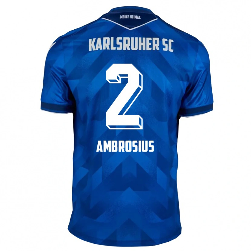 Danxen Dames Emilio Ambrosius #2 Blauw Wit Thuisshirt Thuistenue 2025/26 T-Shirt