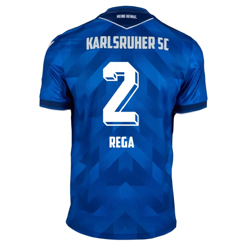 Danxen Dames Luca Rega #2 Blauw Wit Thuisshirt Thuistenue 2025/26 T-Shirt