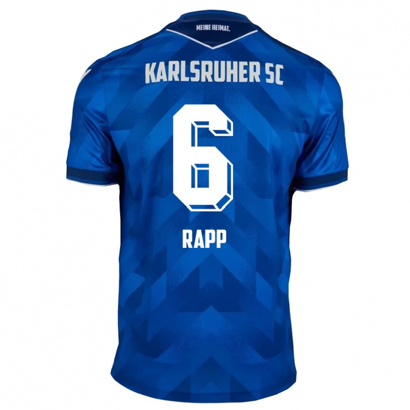 Danxen Dames Nicolai Rapp #6 Blauw Wit Thuisshirt Thuistenue 2025/26 T-Shirt