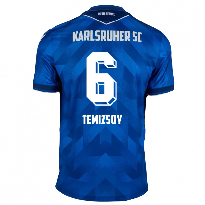 Danxen Dames Malik Temizsoy #6 Blauw Wit Thuisshirt Thuistenue 2025/26 T-Shirt