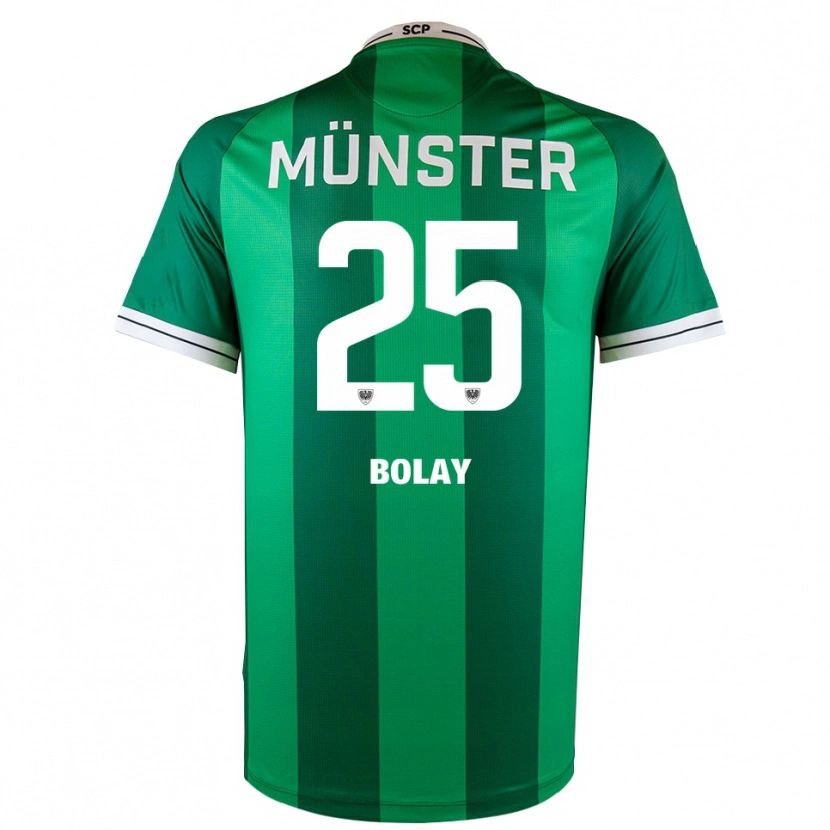 Danxen Dames Luca Bolay #25 Groen Wit Thuisshirt Thuistenue 2025/26 T-Shirt