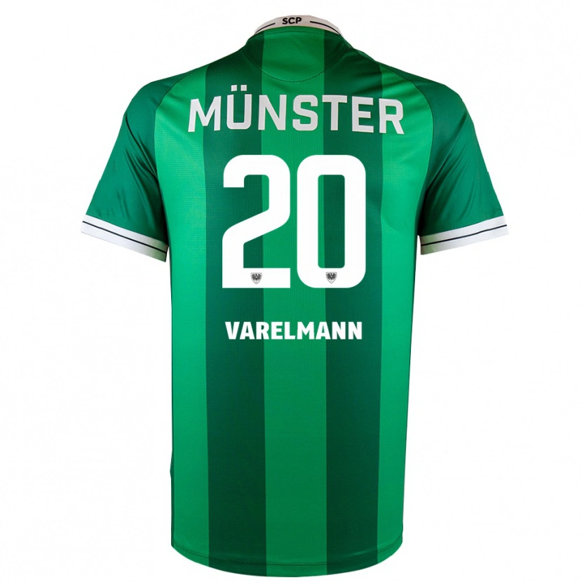 Danxen Dames Niklas Varelmann #20 Groen Wit Thuisshirt Thuistenue 2025/26 T-Shirt