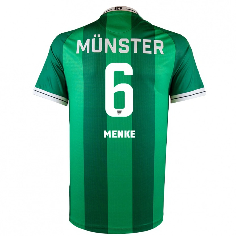 Danxen Dames Ben Menke #6 Groen Wit Thuisshirt Thuistenue 2025/26 T-Shirt