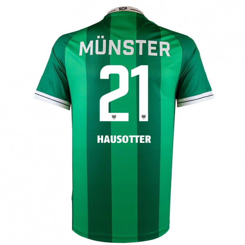 Danxen Dames Till Hausotter #21 Groen Wit Thuisshirt Thuistenue 2025/26 T-Shirt