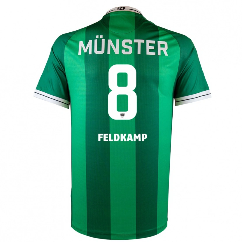 Danxen Dames Noah Feldkamp #8 Groen Wit Thuisshirt Thuistenue 2025/26 T-Shirt