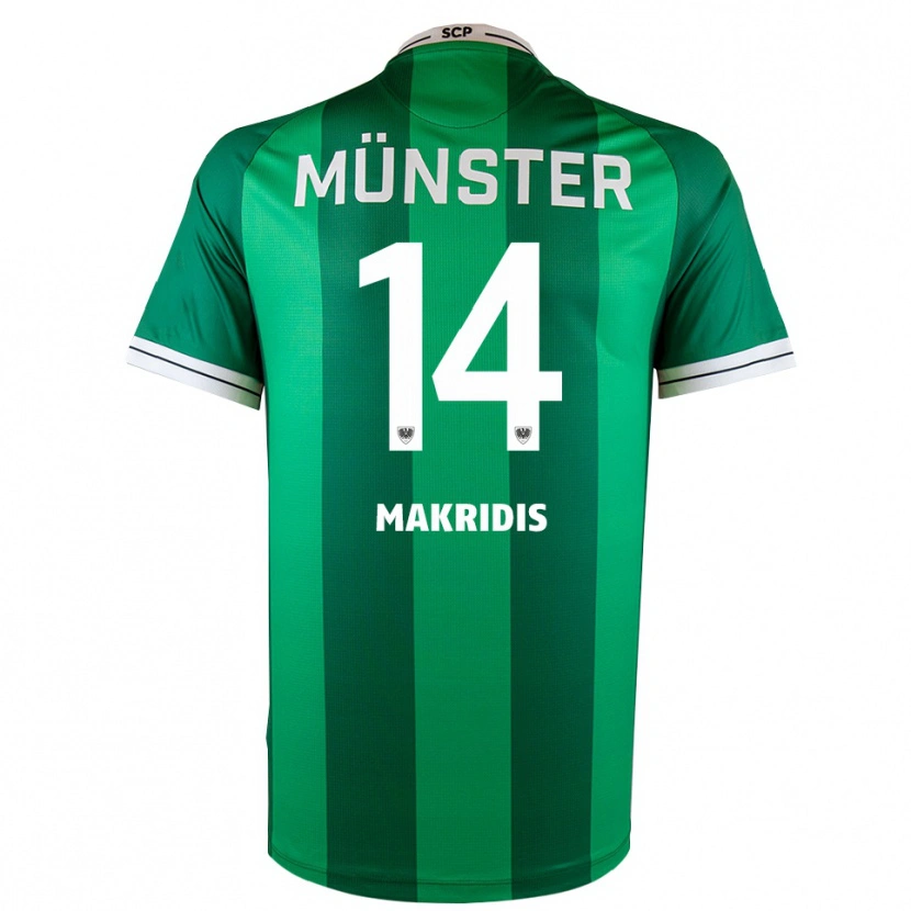 Danxen Dames Charalambos Makridis #14 Groen Wit Thuisshirt Thuistenue 2025/26 T-Shirt