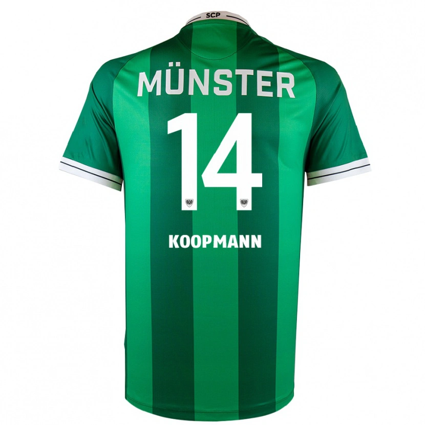 Danxen Dames Pascal Koopmann #14 Groen Wit Thuisshirt Thuistenue 2025/26 T-Shirt