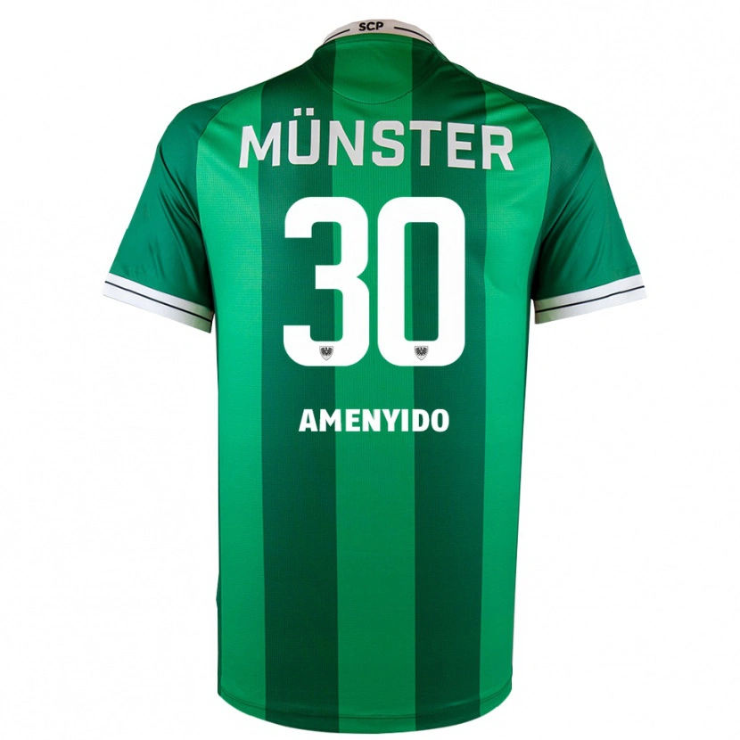 Danxen Dames Etienne Amenyido #30 Groen Wit Thuisshirt Thuistenue 2025/26 T-Shirt